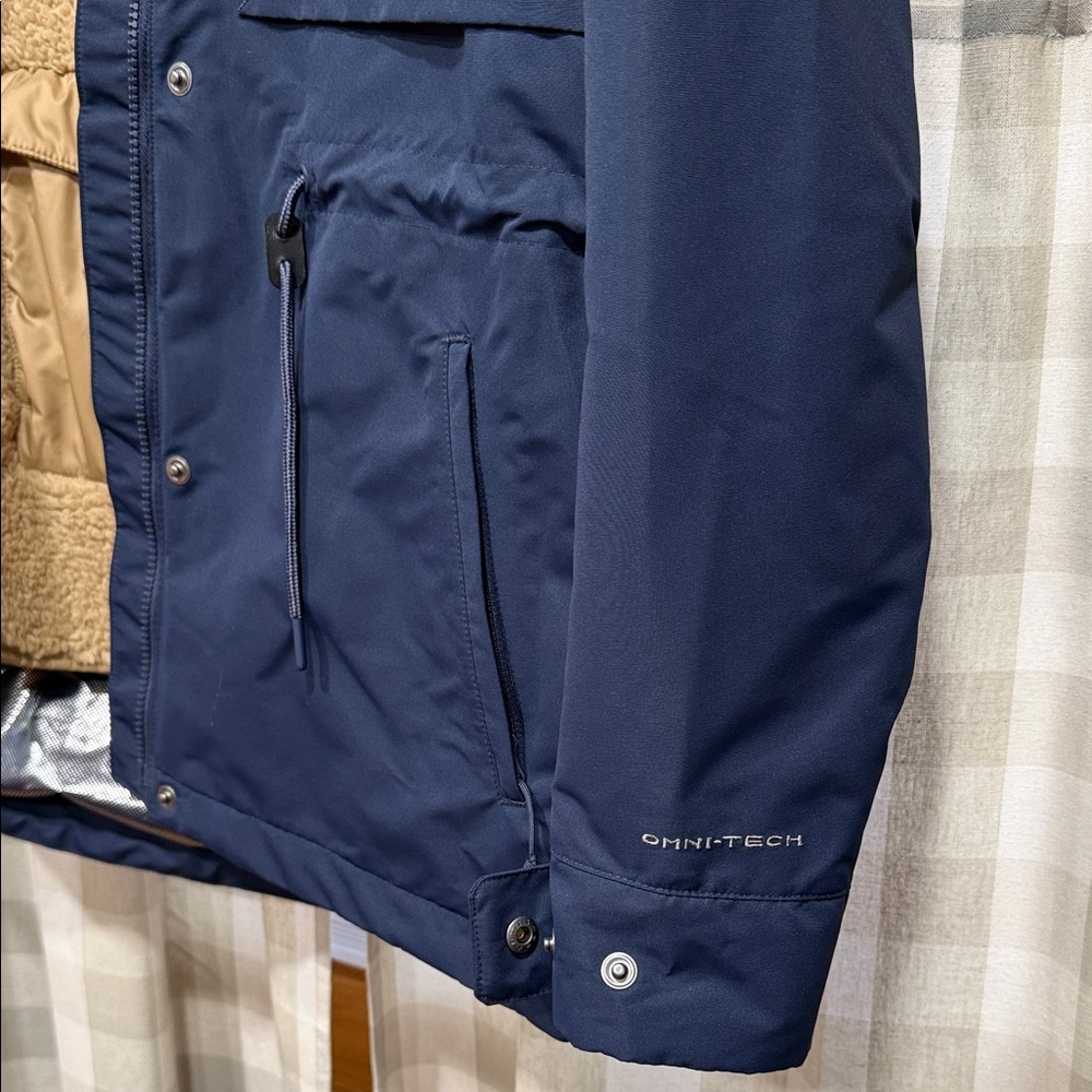 NEW w/ tags - Columbia Dark Blue Insulated Hooded Jacket - Picture 6 of 9